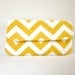 Yellow and White Chevron Clutch by waterpath
