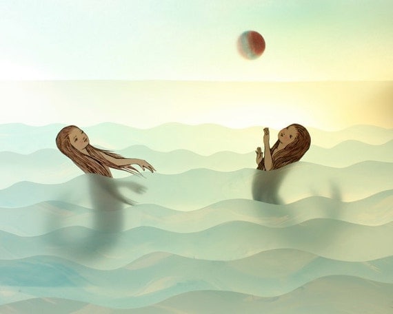Catch - LARGE print by Elly MacKay