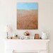 HARVEST original abstract modern painting - gallery fine art - contemporary interior design - ooak home wall decor - light blue brown