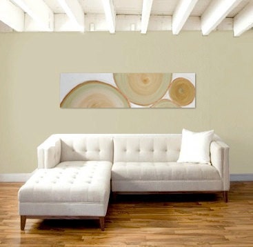 MAMACiTA original abstract modern painting - gallery fine art - contemporary interior design - ooak home wall decor - tan green