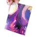 PiCCADiLLY CiRCUS folded note card - greeting card - stationery - purple - abstract circles - contemporary fine art