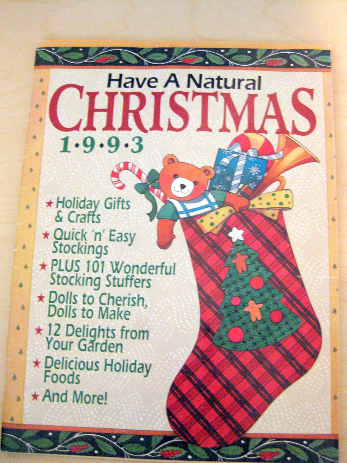 Christmas Craft Booklet - "Have A Natural Christmas - 1993"