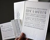 Gatsby - Letterpress Wedding Invitation Suite