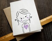 Sweet Girl - Miss You - Letterpress