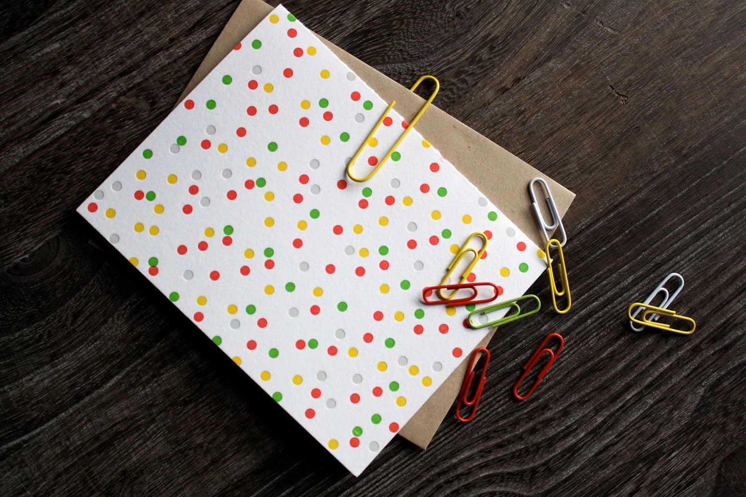 Confetti - Oh Happy Day - Letterpress Card