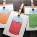 Box Set Letterpress Cards - Jam and Pickles  - Set of 6 (six)