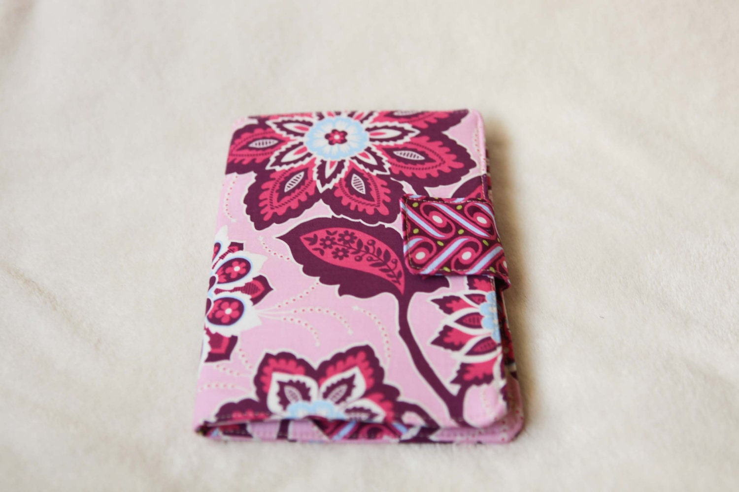 Kindle Fire cover, Kindle Fire case, Kindle Fire cozy- pink, blue, white, joel dewberry heirloom