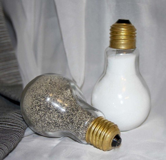 Reserved 200 sets Light Bulb Salt & Pepper shakers by nevastarr