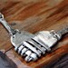 Tangled heart fork necklace