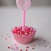 Sprinkles of Love - 8x10 Original Fine Art Print - Heart - Pink Birthday Candle with Sprinkles Original Wall Art