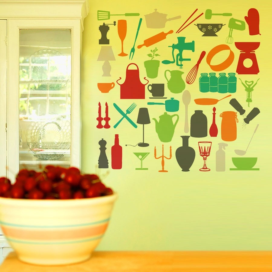 Vinyl Wall Decal Sticker Art - Kitchen Kitsch Collection