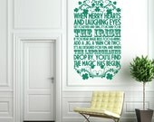 Vinyl Wall Decal Sticker Art - The Irish - St Patrick's Day Wall Mural