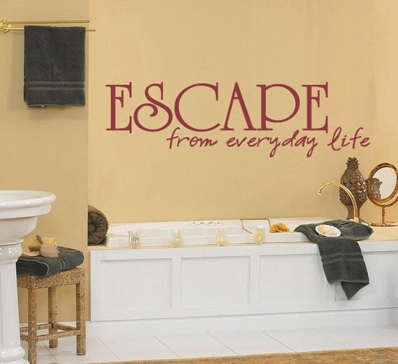 Vinyl Wall Decal Sticker Art - Escape From Everyday Life