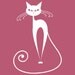 Vinyl Wall Decal Sticker Art - Pretty Pussy Cat