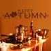 Vinyl Wall Decal Sticker Art - Happy Autumn - Holiday Decorations