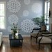 Vinyl Wall Decal Sticker Art - Cheerful and Delicate Mums