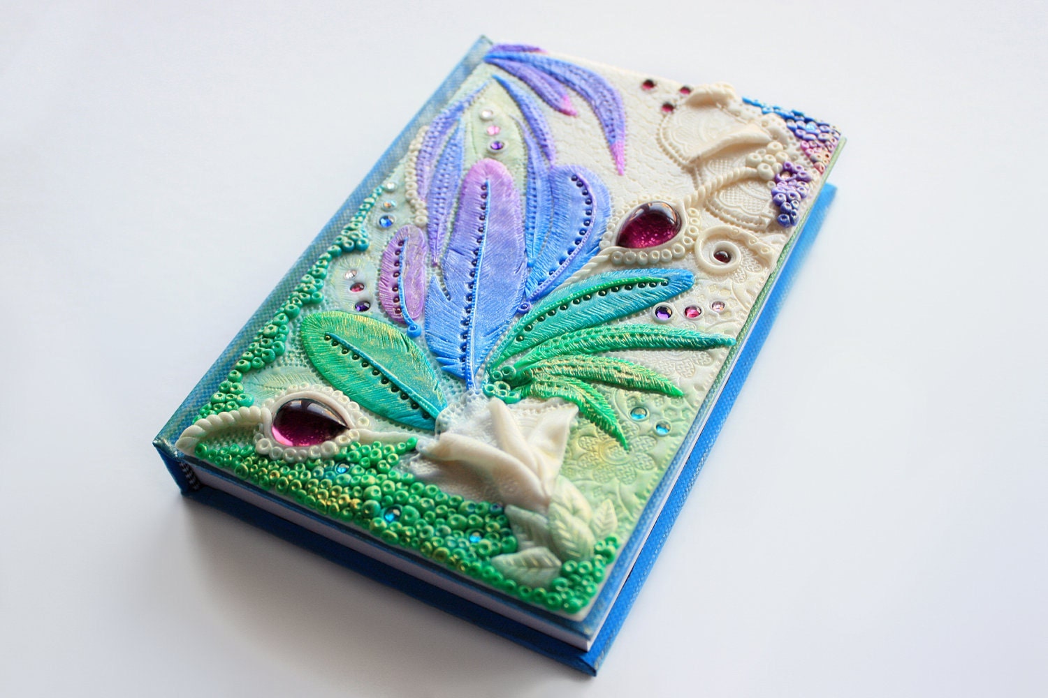 Sketchbook - Tropical Spirit - journal - polymer clay - colourful vibrant bold