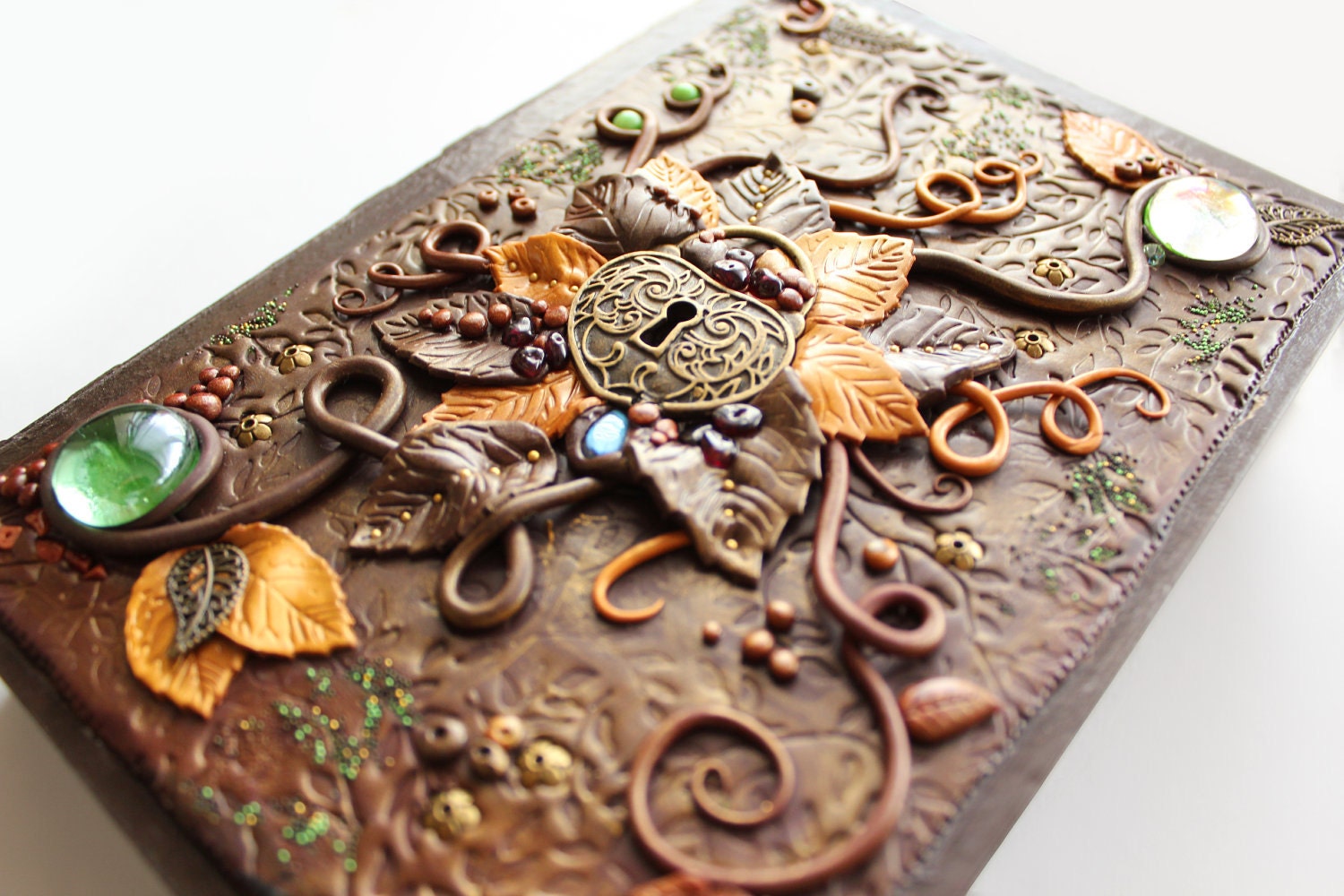 Polymer clay jewelry box secret of enchanted by MyMandarinDucky