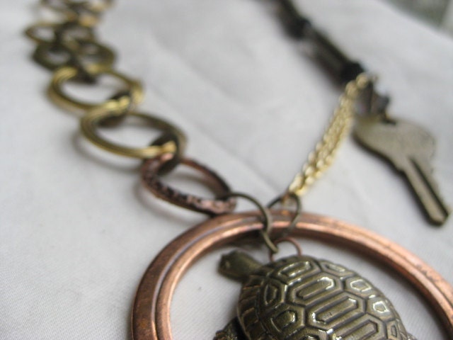 ON SALE Steampunk Necklace 5011