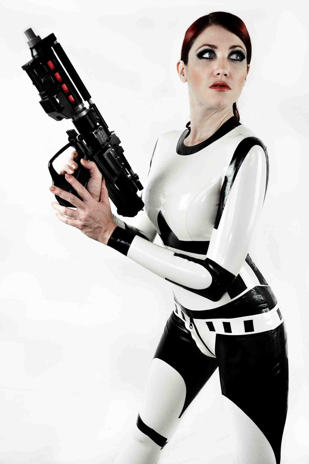 Star Wars Stormtrooper Inspired Rubber Latex Catsuit