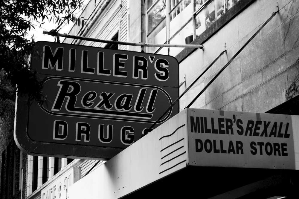 Miller's Atlanta 8X10 Fine Photo Print, Black and White
