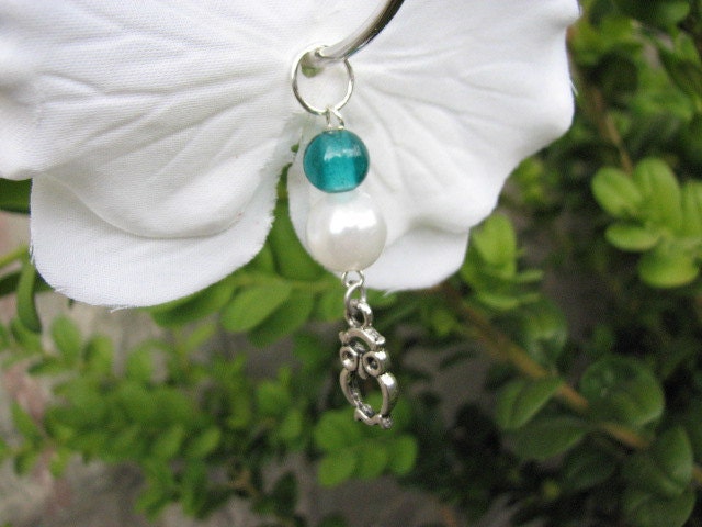 Flower earrings white orchids