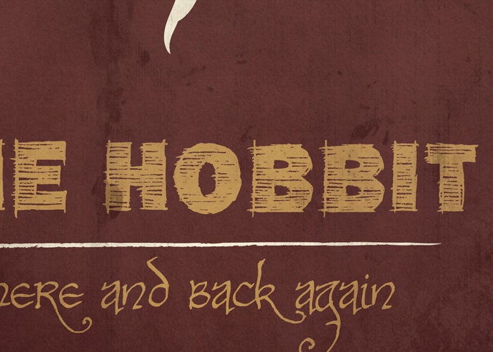 The Hobbit - Retro Movie Poster 11x17 Lord of the Rings Print
