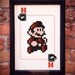 Nintendo's Mario 8-Bit 3-Color Screenprint