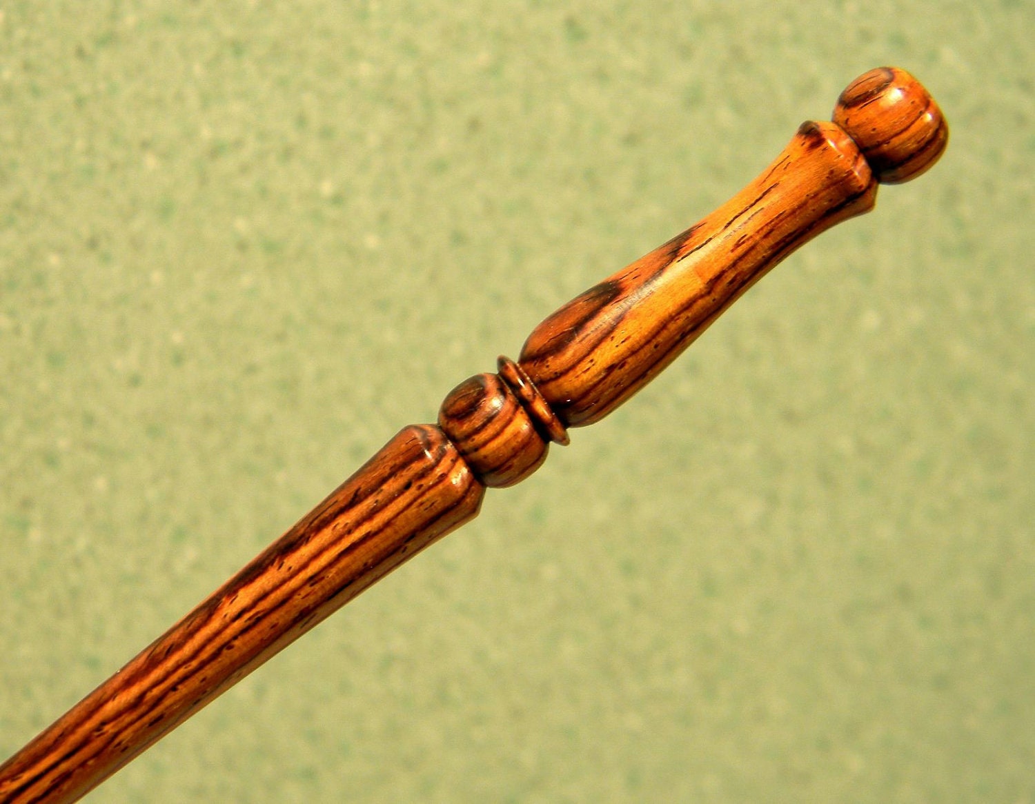 Cocobolo Wood Hair Stick, Hair Pin - 6" Length - Handmade Hairpin by Joshua Andra - or long shawl pin