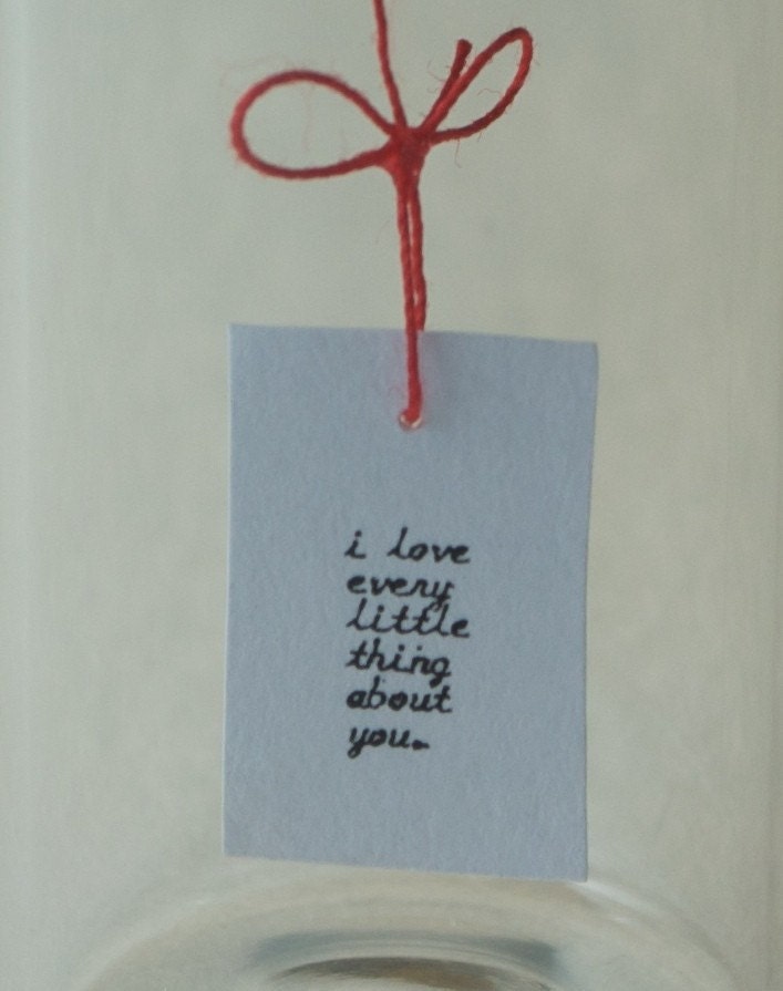tiny message in a bottle, first love letter