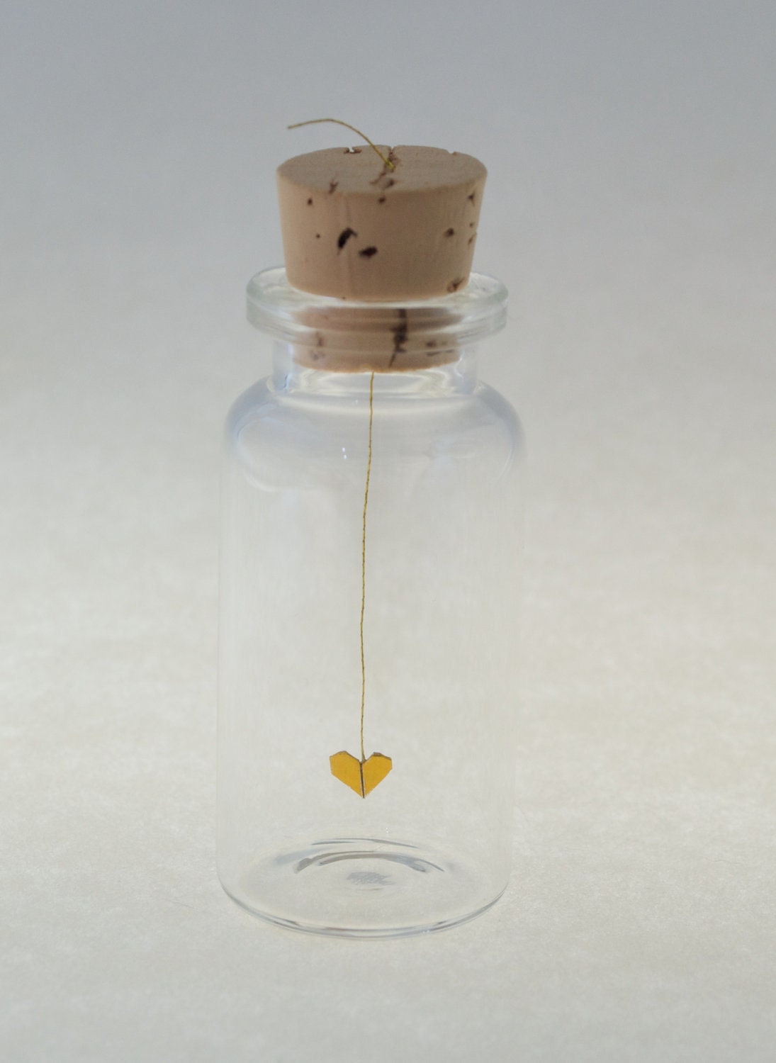 tiny origami heart of gold