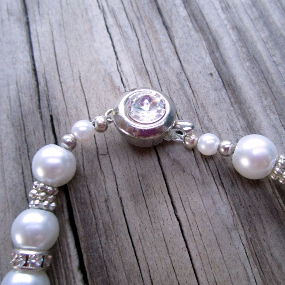Wedding Jewelry Pearl Wedding Bracelet June Birthstone