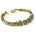 Gold Bracelet Gold Jewelry Pave Crystal Jewelry Wedding Jewelry B-94