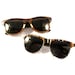 Sweetheart Sunglasses Set His and Her Wood Veneered Sunglasses // Bride and Groom