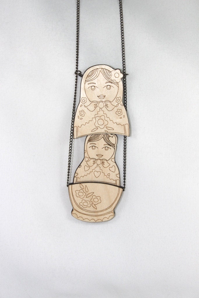Nestled Babushka Doll Necklace