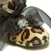 Baby Girl Shoe Suzette in Leopard, slipper/bootie. Trendy, Infant Sizes. Handmade