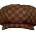 The Lucas Golf baby boy hat, in brown checkered cotton, baby boy hats, by pink2blue.