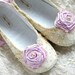 Wedding Shoes - Victoria Bridal Ballet Flat, Vintage Lace, Swarovski Crystals, Pearls, Custom Made Women's Bridal Shoes