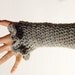PDF CROCHET PATTERN Gloves Tiffany Teaser - grey fingerless fashionable hand warmers with ruffled edge