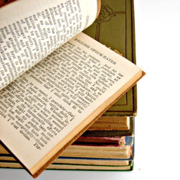Vintage Miniature Library Confessions of an Opium Eater Vol I and II DeQuincey