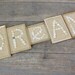 Custom Listing for lisar26 - Burlap Button Dream in Rusty Patina Frames
