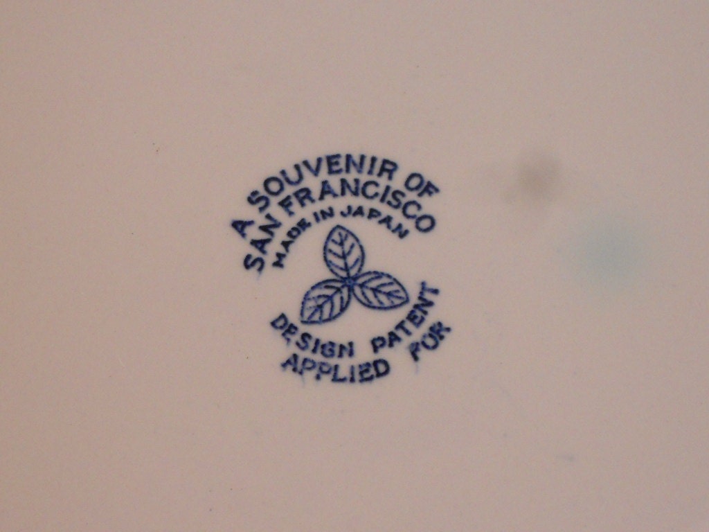 Transfer Ware,San Francisco Souvenir Plate, World's Fair, Collectors Plate, circa 1939/40