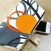 Orange Grey Clutch Purse IKEA Majken