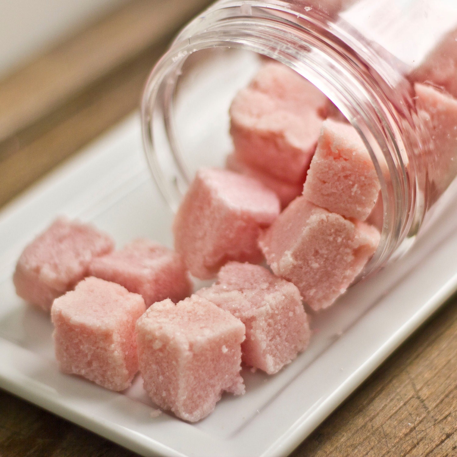Bubblegum Sugar Scrub Cubes great for dry winter skin