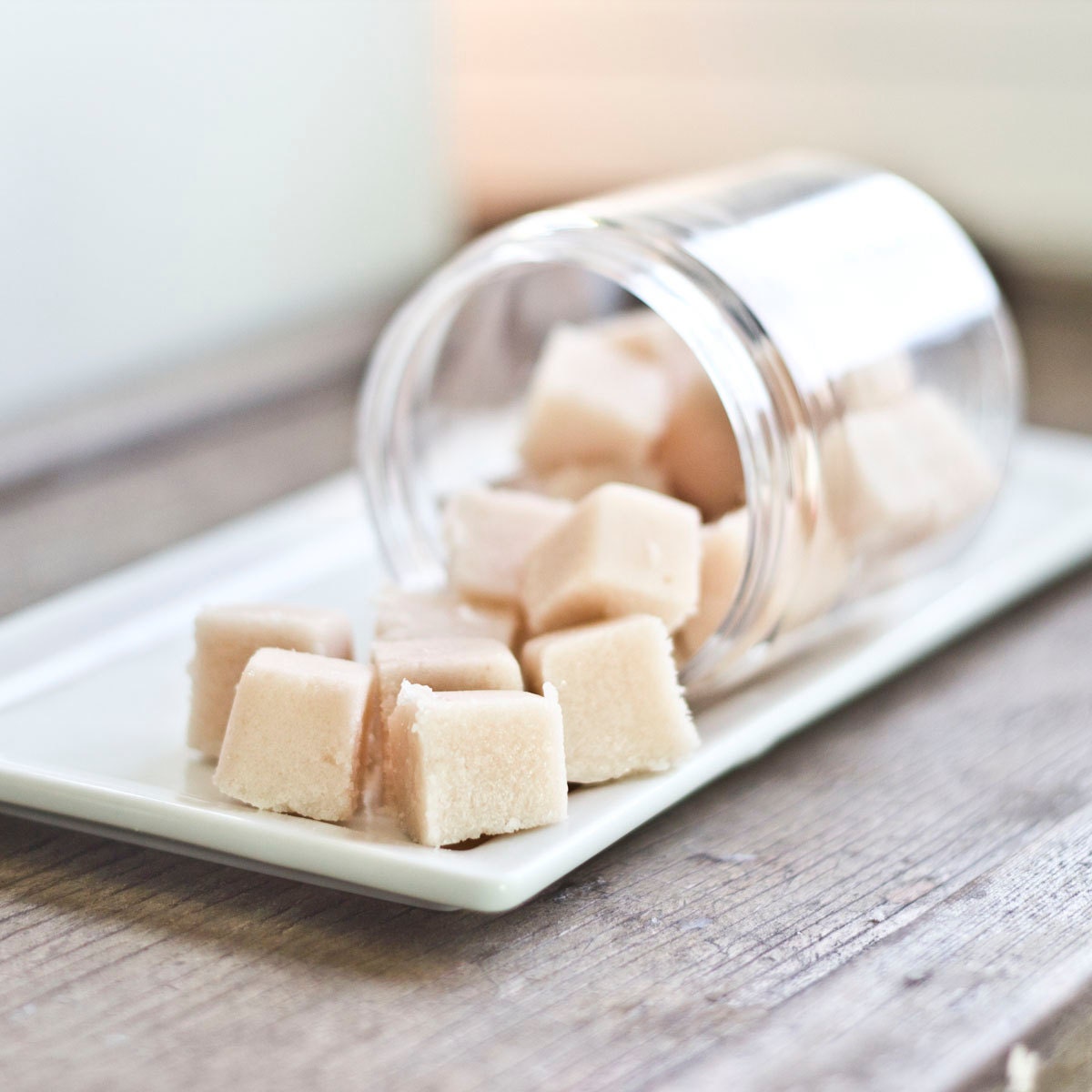 Vanilla Buttercream Sugar Scrub Cubes great for dry winter skin