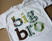 Big Bro Applique Shirt -Choose Shirt Color and Sleeve Length - Perfect for Family Pictures, Pregnancy Announcement, Baby Shower Gifts
