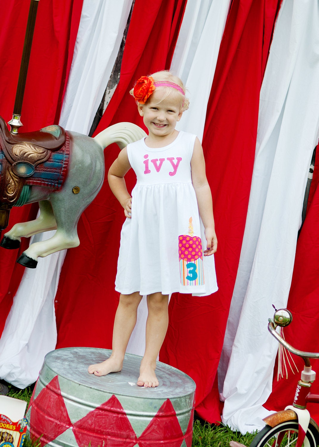Toddler Cupcake Dress - Birthday Applique Dress- Personalized Dress- You Choose Dress Color and Sleeve Length