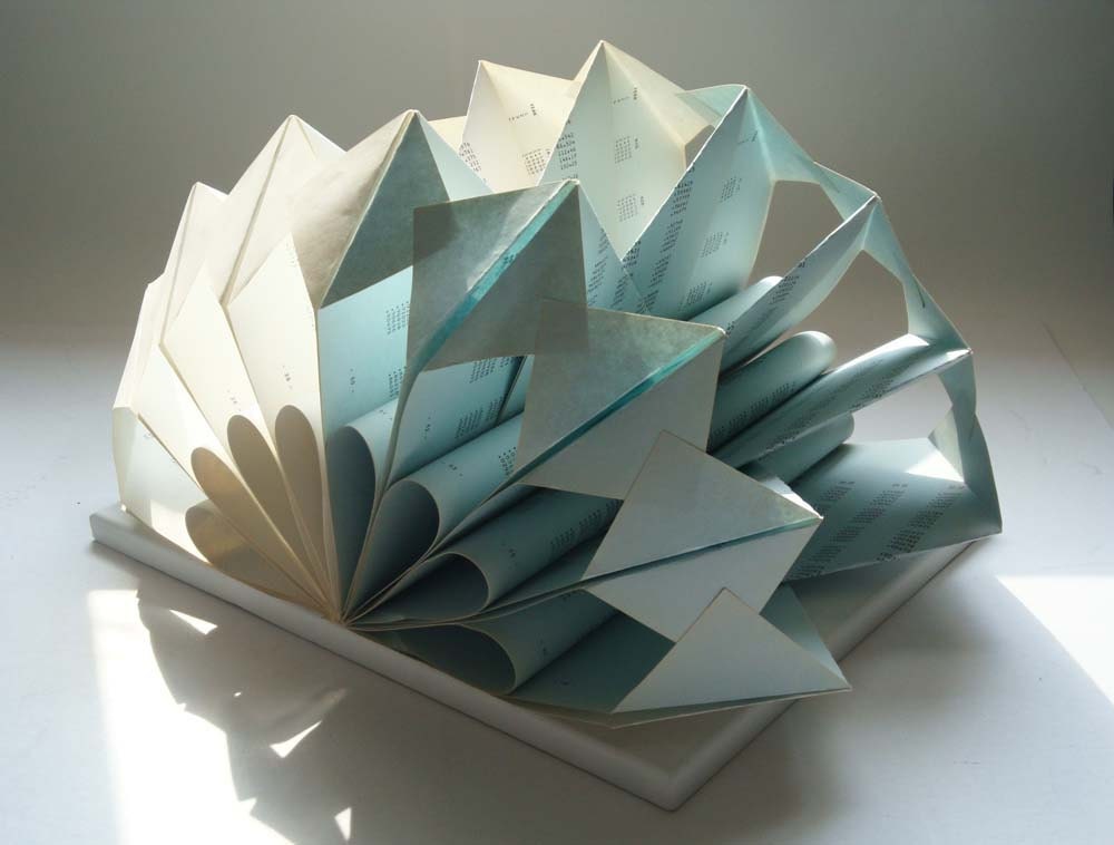 Folded Book Art Sculpture