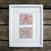 Embroidered Map of Birmingham and Manchester