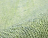 Sheer Linen Fabric Blue Green 59 inch Width
